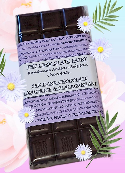 55% Dark Liquorice & blackcurrant